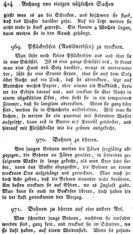 Bohnen d&ouml;rren