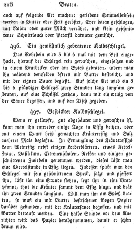Gebratener Kalbsschlegel