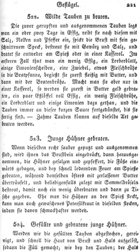 H&uuml;hner gebraten