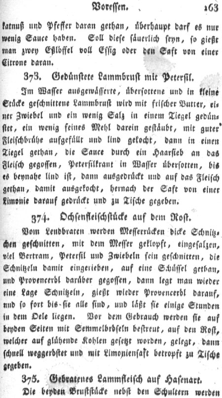 Ged&uuml;nstete Lammbrust mit Petersilie