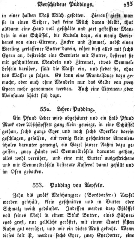Pudding von &Auml;pfeln