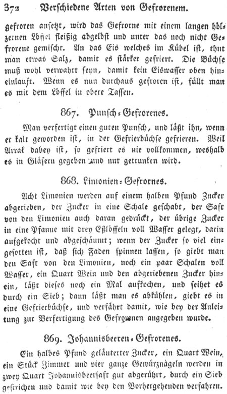 Punsch-Gefrorenes