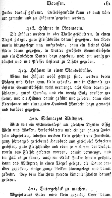 Schwarzes Wildbret