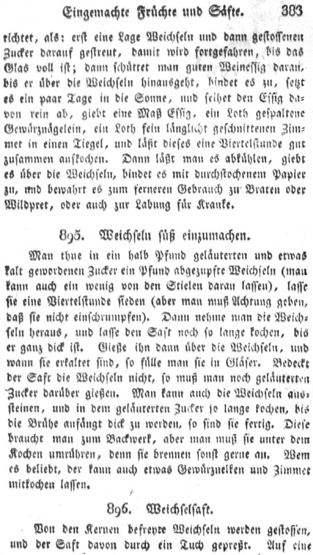 Weichseln s&uuml;&szlig; einmachen