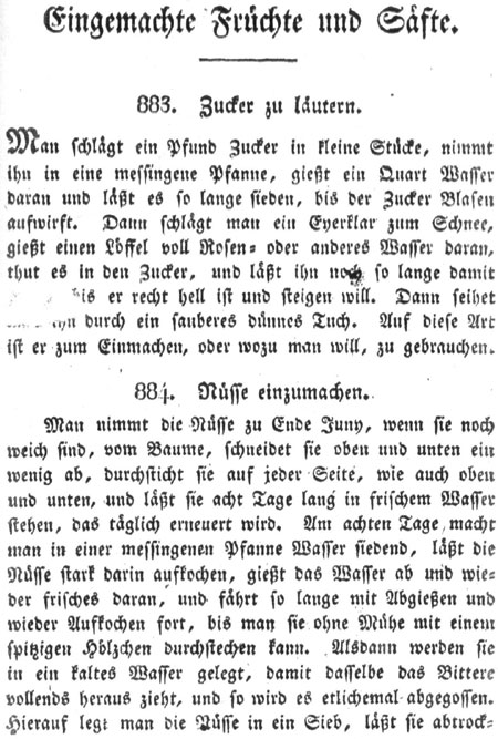 Zucker zu läutern