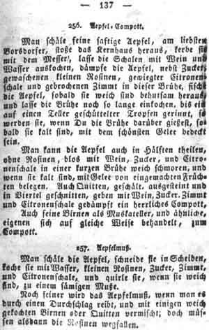 &Auml;pfelkompott, Salate und Kompotts