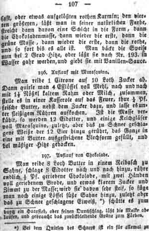 Auflauf von Schokolade, Kl&ouml;&szlig;e, Puddings und Mehlspeisen