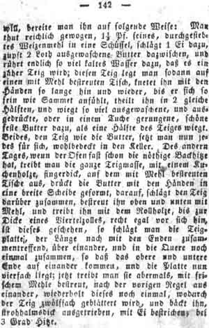 Bl&auml;tterteig, Backwerk