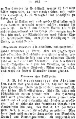 D&eacute;jeuners, K&uuml;chentips