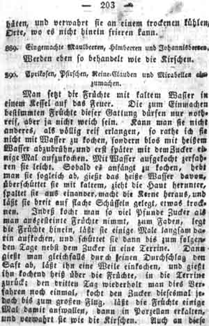 eingemachte Maulbeeren, Fr&uuml;chte einmachen