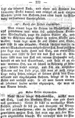 Erbsen einzumachen, Fr&uuml;chte einmachen