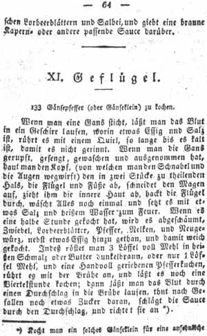 G&auml;nsepfeffer, Gefl&uuml;gel