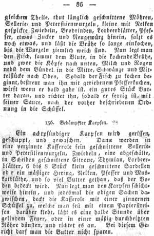 gedämpfter Karpfen, Fische