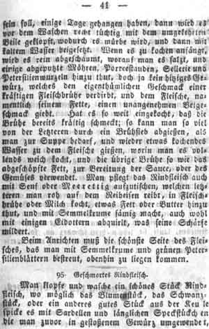 geschmortes Rindfleisch