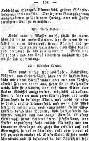 H&auml;nschen Allerlei, Salate und Kompotts