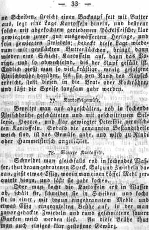 Kartoffelgem&uuml;se, Gem&uuml;se