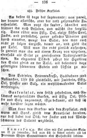 Kopfsalat, Salate und Kompotts