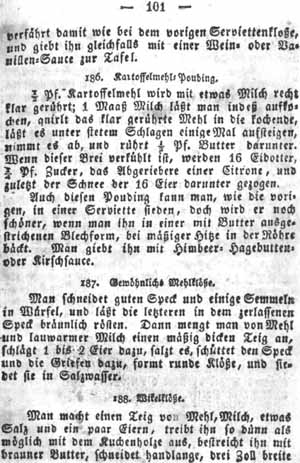 Mehlkl&ouml;&szlig;e, Kl&ouml;&szlig;e, Puddings und Mehlspeisen