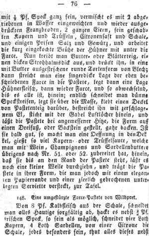 Pastete von Wildbret, Pasteten