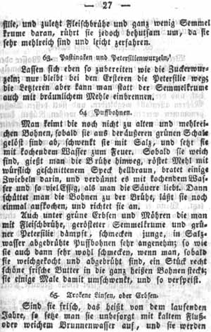 Pastinaken, Gem&uuml;se
