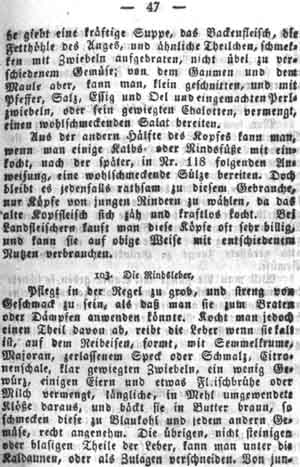 Rindsleber, Rindfleisch