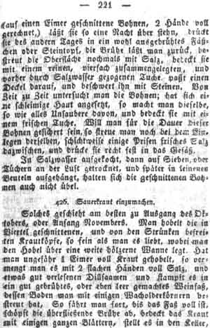 Sauerkraut einzumachen, Fr&uuml;chte einmachen