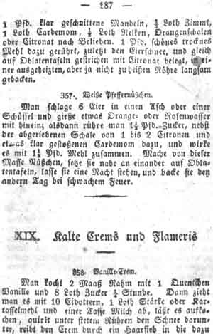 Vanille-Creme, Cremes und Flammeris