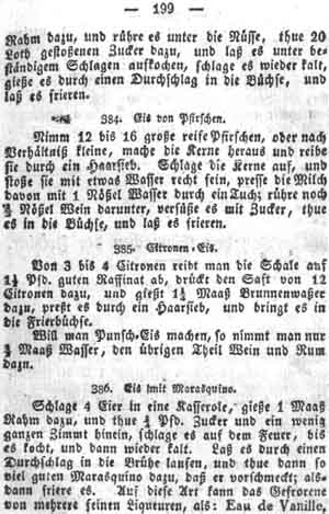 Zitronen-Eis, Gefrorenes und Eis