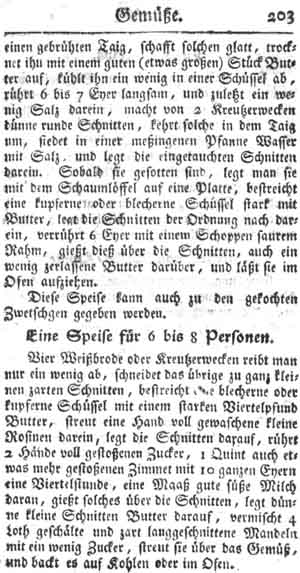 Aufgezogene Schnitten, Gem&uuml;se