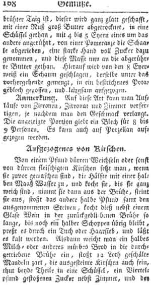 Aufgezogenes von Kirschen, Gem&uuml;se
