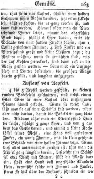 Auflauf von &Auml;pfeln, Gem&uuml;se