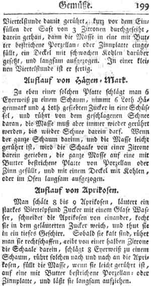 Auflauf von Aprikosen, Gem&uuml;se