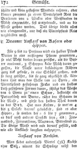 Auflauf von Kofern, Gem&uuml;se