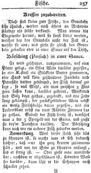 B&ouml;rsching, Fische