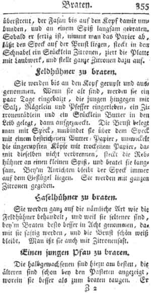 Feldh&uuml;hner, Braten