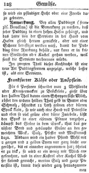 Frankfurter Kl&ouml;&szlig;e, Gem&uuml;se