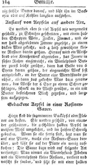 gebackene &Auml;pfel, Gem&uuml;se