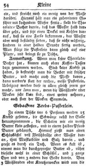 gebackene Krebs-Pastetlein, kleine Pasteten