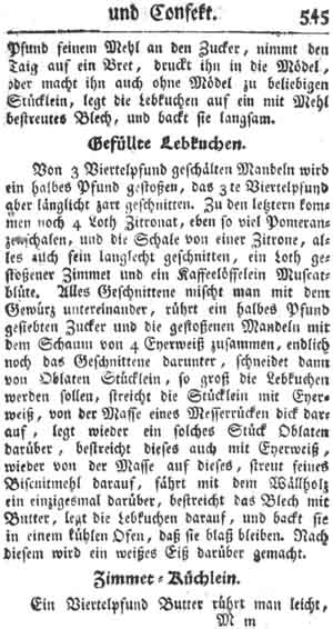 gef&uuml;llte Lebkuchen, Zuckerbackwerk und Konfekt