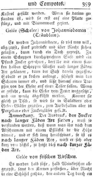 Gel&eacute;e von Johannisbeeren, Gelee, Creme und Kompott