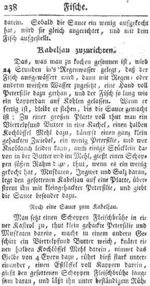 Kabeljau, Fische