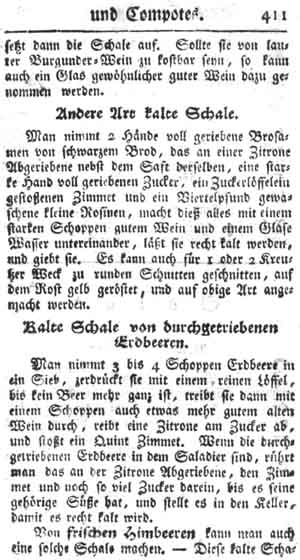 kalte Schale, Gelee, Creme und Kompott