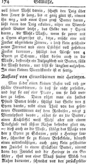 Kartoffelauflauf, Gem&uuml;se