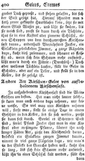 Kirschen-Gelee Creme und Kompott