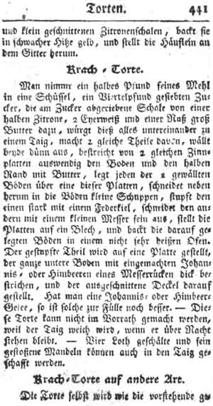 Krach-Torte, Torten