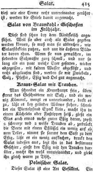 Krautsalat, Salat