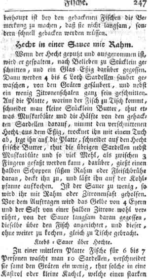 Krebssauce &uuml;ber Hechte, Fische
