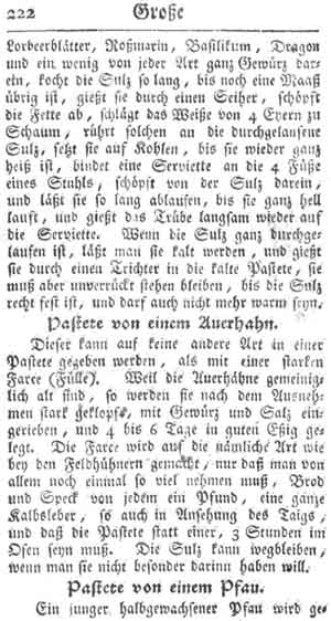 Pastete vom Auerhahn, gro&szlig;e Pasteten