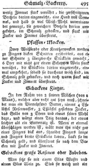 Pfaffenmocken, Schmalzb&auml;ckerei