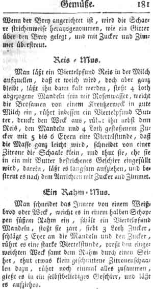 Reismus, Gem&uuml;se